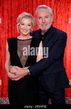 Manchester, Großbritannien. 03. Juni 2023. Manchester, Großbritannien. 3. Juni 2023. Gillian Taylforth und Brian Conley kommen bei den British Soap Awards 2023, dem Lowry Theatre, Manchester an. Kredit: Doug Peters/Alamy Live News Stockfoto