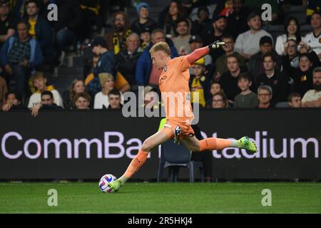 Sydney, NSW, Australien. 3. Juni 2023. Juni 2023, Sydney, Australien, Thomas Glover in Action A-League MenÃs Grand Final zwischen Melbourne City FC und Central Coast Mariners im Commbank Stadium in Sydney, Australien .Melbourne City FC 1 Central Coast Mariners 03 6 (Kreditbild: © Danish Ravi/ZUMA Press Wire) NUR REDAKTIONELLE VERWENDUNG! Nicht für den kommerziellen GEBRAUCH! Stockfoto