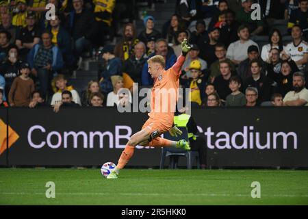 Sydney, NSW, Australien. 3. Juni 2023. Juni 2023, Sydney, Australien, Thomas Glover in Action A-League MenÃs Grand Final zwischen Melbourne City FC und Central Coast Mariners im Commbank Stadium in Sydney, Australien .Melbourne City FC 1 Central Coast Mariners 03 6 (Kreditbild: © Danish Ravi/ZUMA Press Wire) NUR REDAKTIONELLE VERWENDUNG! Nicht für den kommerziellen GEBRAUCH! Stockfoto