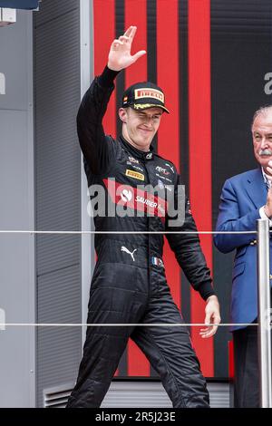 Montmelo, Espagne. 03. Juni 2023. Während der 6. Runde der FIA-Formel-2-Meisterschaft 2023 vom 2. Bis 4. Juni 2023 auf dem Circuit de Barcelona-Catalunya in Montmelo, Spanien – Foto Xavi Bonilla/DPPI Credit: DPPI Media/Alamy Live News Stockfoto