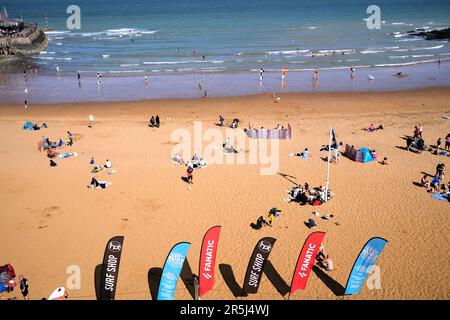 broadstairs Town Seaside Resort, Isle of thanet, East kent, uk juni 2023 Stockfoto