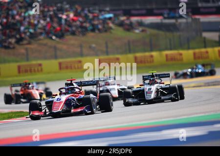 06 GOETHE Oliver (Gger), Trident, Dallara F3, Action während der 4. Runde der FIA-Formel-3-Meisterschaft 2023 vom 2. Bis 4. Juni 2023 auf dem Circuit de Barcelona-Catalunya in Montmelo, Spanien – Foto Eric Alonso/DPPI Stockfoto