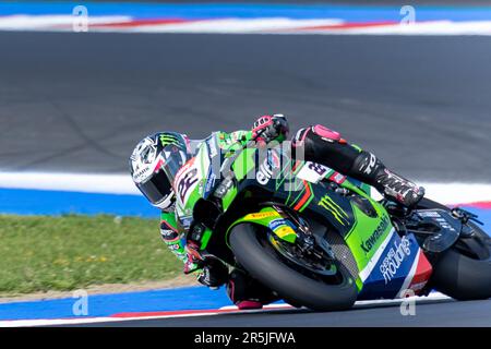 Alex Lowes (GBR) Kawasaki ZX-10RR, Kawasaki Racing Team WorldSBK Stockfoto