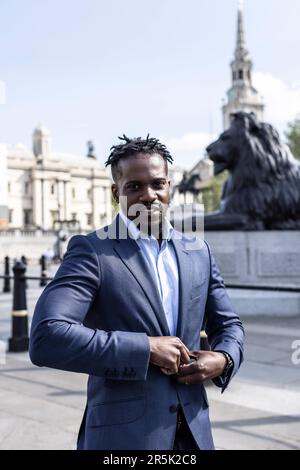 Samuel Kasumu in der Hoffnung, während der nächsten Bürgermeisterwahl in London der Kandidat der Konservativen Partei zu werden. Stockfoto