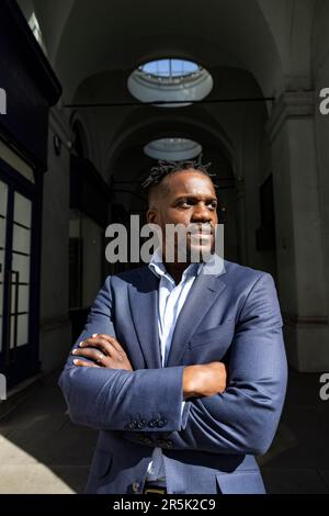 Samuel Kasumu in der Hoffnung, während der nächsten Bürgermeisterwahl in London der Kandidat der Konservativen Partei zu werden. Stockfoto