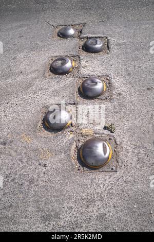 Speed Prevention Themen oder Stollen auf der Straße Playa Del Carmen Yucatan Mexiko Stockfoto