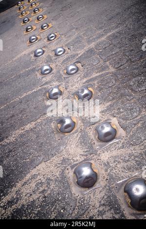 Speed Prevention Themen oder Stollen auf der Straße Playa Del Carmen Yucatan Mexiko Stockfoto