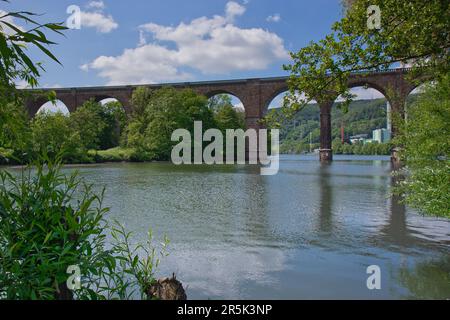 RuhrViadukt bei Herdecke Stockfoto