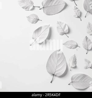 Heller Hintergrund mit Blättern. Abstrakter Blumenhintergrund mit Blättern. Vektordarstellung Stock Vektor