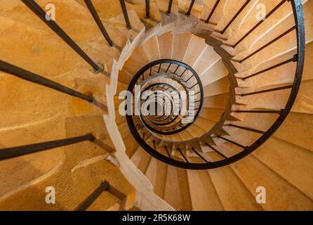 Wendeltreppe im Palazzo Ducale (Urbino) Stockfoto