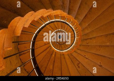 Wendeltreppe im Palazzo Ducale (Urbino) Stockfoto