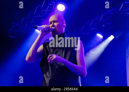 Köln, Deutschland, 15.11.2016. Die britische New-Wave-Gruppe The Human League tritt in der Live Music Hall in Köln vor einem ausverkauften Publikum auf. Das g Stockfoto