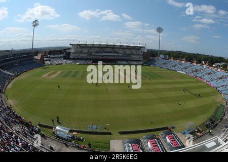 Leeds, Großbritannien. 04. Juni 2023. Headingley Stadium, Leeds, West Yorkshire, 4. Juni 2023. Allgemeiner Blick vor dem Spiel Vitality Blast T20 zwischen Yorkshire Vikings gegen Derbyshire Falcons im Headingley Stadium, Leeds Credit: Touchlinepics/Alamy Live News Stockfoto