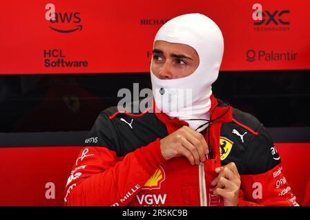 Barcelona, Spanien. 04. Juni 2023. Charles Leclerc (MON) Ferrari. Formel-1-Weltmeisterschaft, Rd 8, spanischer Grand Prix, Sonntag, 4. Juni 2023. Barcelona, Spanien. Kredit: James Moy/Alamy Live News Stockfoto