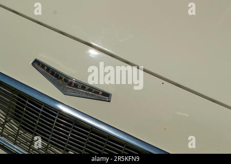 Ford Anglia. Oldtimer-Treffen auf Hanley Farm, Chepstow. Stockfoto