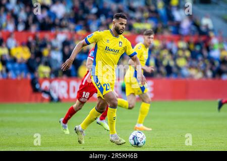 Broendby, Dänemark. 29., Mai 2023. Anis Slimane (25) von Broendby, WENN sie während des 3F. Superliga-Spiels zwischen Broendby IF und FC Nordsjaelland im Broendby Stadion in Broendby gesehen wurde. (Foto: Gonzales Photo - Dejan Obretkovic). Stockfoto