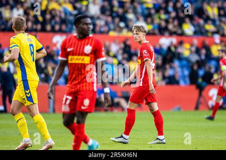 Broendby, Dänemark. 29., Mai 2023. Magnus Munck (47) des FC Nordsjaelland, gesehen während des 3F. Superliga-Spiels zwischen Broendby IF und FC Nordsjaelland im Broendby Stadion in Broendby. (Foto: Gonzales Photo - Dejan Obretkovic). Stockfoto