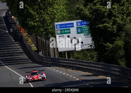 31 GELAEL Sean (idn), HABSBURG-LOTHRINGEN Ferdinand (aut), FRIJNS Robin (nld), Team WRT, Oreca 07 - Gibson, Aktion während des Testtages der 24 Stunden von Le Mans 2023 auf dem Circuit des 24 Heures du Mans am 4. Juni 2023 in Le Mans, Frankreich – Photo Germain Hazard / DPPI Stockfoto