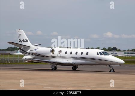 OK-ECR Cessna 560XL Citation XLS+ Eclair Aviation Bristol Airport EGGD 28/05/2023 Stockfoto