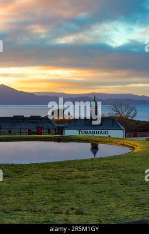 Torabhaig Whisky-Destillerie auf der Isle of Skye, Schottland Stockfoto