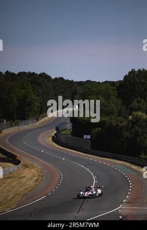 80 PERRODO Francois (Fra), BARNICOAT Ben (GIR), NATO Norman (Fra), AF Corse, Oreca 07 - Gibson, Aktion während des 24-Stunden-Tests von Le Mans 2023 auf dem Circuit des 24 Heures du Mans am 4. Juni 2023 in Le Mans, Frankreich - Foto Germain Hazard/DPPI Gutschrift: DPPI Media/Alamy Live News Stockfoto