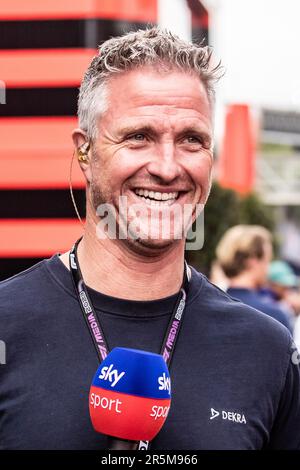 Barcelona, Spanien. 03. Juni 2023. Barcelona, Spanien, 3. Juni 2023; Ralf SCHUMACHER, ehemaliger F1-Pilot bei der FIA-Weltmeisterschaft F1. Formel 1 Grand Prix von Spanien, Circuit de Catalunya in der Nähe von Montmelo - Bild mit gebührenpflichtiger Haftung - Foto: © Cristiano BARNI/ATP Images (BARNI Cristiano/ATP/SPP) Guthaben: SPP Sport Press Photo. Alamy Live News Stockfoto