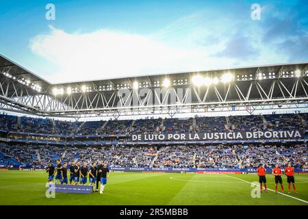 Barcelona, Spanien. 04. Juni 2023. Spiel La Liga Santander zwischen RCD Espanyol und UD Almeria im RCDE Stadium in Barcelona, Spanien, am 4. Juni 2023. (Foto/Felipe Mondino) Kredit: Unabhängige Fotoagentur/Alamy Live News Stockfoto
