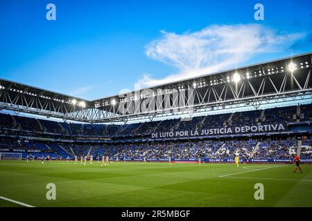 Barcelona, Spanien. 04. Juni 2023. Spiel La Liga Santander zwischen RCD Espanyol und UD Almeria im RCDE Stadium in Barcelona, Spanien, am 4. Juni 2023. (Foto/Felipe Mondino) Kredit: Unabhängige Fotoagentur/Alamy Live News Stockfoto