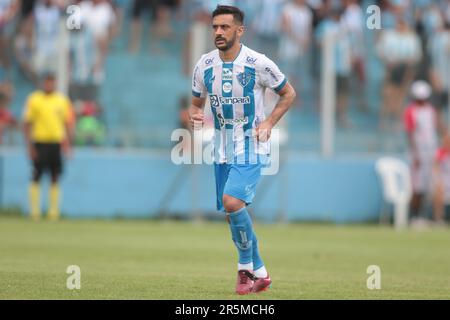 Belem, Brasilien. 04. Juni 2023. PA - BELEM - 06/04/2023 - BRASILEIRO C 2023, PAYSANDU X SAO JOSE - Robinho-Spieler von Paysandu während eines Spiels gegen Sao Jose im Curuzu-Stadion für die brasilianische Meisterschaft C 2023. Foto: Fernando Torres/AGIF/Sipa USA Guthaben: SIPA USA/Alamy Live News Stockfoto