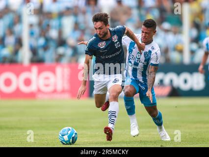 Belem, Brasilien. 04. Juni 2023. PA - BELEM - 06/04/2023 - BRASILEIRO C 2023, PAYSANDU X SAO JOSE - Geovane Paysandu-Spieler während eines Spiels gegen Sao Jose im Curuzu-Stadion für die brasilianische Meisterschaft C 2023. Foto: Fernando Torres/AGIF/Sipa USA Guthaben: SIPA USA/Alamy Live News Stockfoto