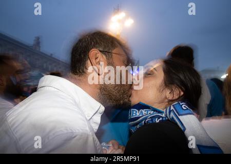 Neapel, Italien. 04. Juni 2023. Italienische Serie A, Scudetto-Siegesfeier, Neapel, Italien, 4. Juni, 2023.&#XA; © Foto: Cinzia Camela. Kredit: Live Media Publishing Group/Alamy Live News Stockfoto