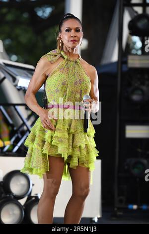 Cindy Herron von en Vogue tritt während der Hot Summer Nights Tour im FPL Solar Amphitheatre am 3. Juni 2023 in Miami Florida auf. Kredit: mpi04/MediaPunch Stockfoto