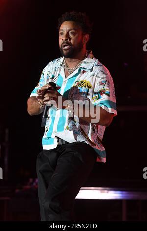 Miami, Florida, USA. 03. Juni 2023. Shaggy tritt während der Hot Summer Nights Tour im FPL Solar Amphitheatre am 3. Juni 2023 in Miami Florida auf. Kredit: Mpi04/Media Punch/Alamy Live News Stockfoto