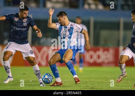 Belem, Brasilien. 04. Juni 2023. PA - BELEM - 06/04/2023 - BRASILEIRO C 2023, PAYSANDU X SAO JOSE - Bonilha-Spieler von Paysandu während eines Spiels gegen Sao Jose im Curuzu-Stadion für die brasilianische Meisterschaft C 2023. Foto: Fernando Torres/AGIF/Sipa USA Guthaben: SIPA USA/Alamy Live News Stockfoto