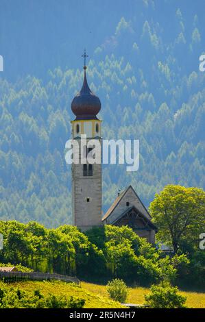 Sciliar Region in Südtirol, Siusi allo Sciliar, Kapelle in St. Valentinstag Stockfoto