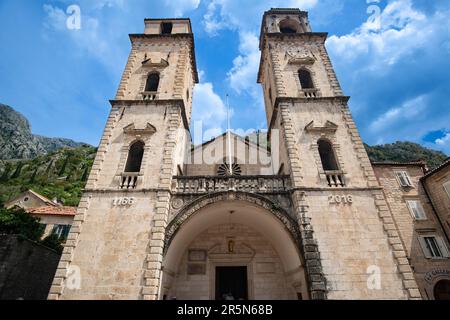 Kathedrale von St. Tryphon, Sv. Trifun, Altstadt von Kotor, Bucht von Kotor, Montenegro Stockfoto