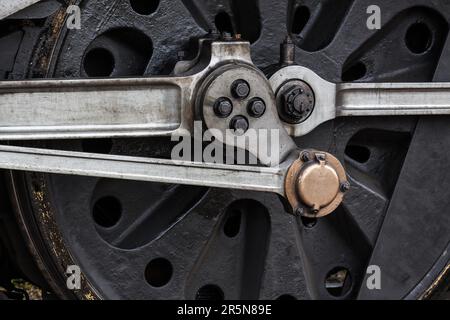 Close-up Teil des Rades Sir Archibald Sinclair Lokomotive Stockfoto