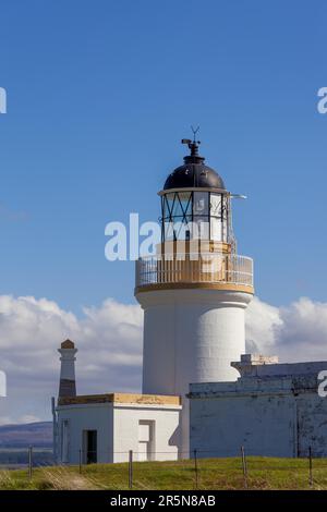 CHANONRY POINT, BLACK ISLE/SCHOTTLAND - 20. Mai: Chanonry Point Leuchtturm auf der Black Isle in Schottland am 20. Mai 2011 Stockfoto