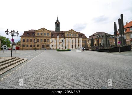 BAYREUTH, DEUTSCHLAND, JUNI 25: Jean-Paul-Platz in Bayreuth am 25. Juni 2011. Bayreuth ist berühmt für sein jährliches Opernfestival von Richard Wagner. Stockfoto