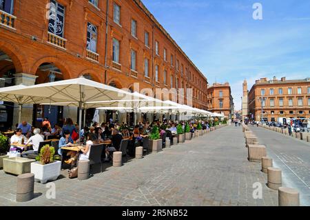 Place du Capitole, Toulouse, Departement Haute-Garonne, Midi-Pyrenees, Frankreich Stockfoto