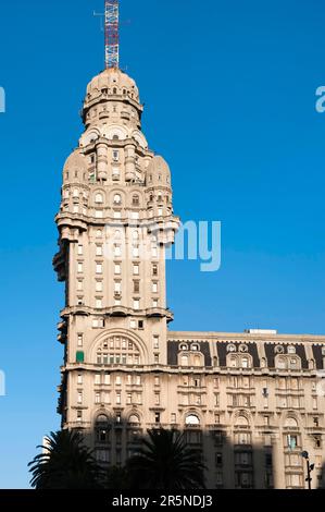 Palacio Salvo, Plaza Independencia, Montevideo, Uruguay Stockfoto