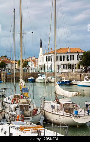 Hafen, Ars en Re, Charentes-Maritime Department, Poitou Charente, Ile de Re, Frankreich Stockfoto