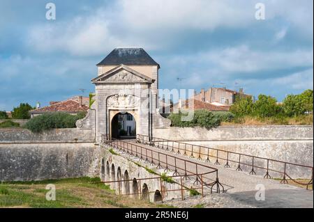 Saint Martin en Re Festung, Campani Gate, Saint Martin en Re, Ile de Re, Department Charente Maritime, Frankreich, entworfen und gebaut von Stockfoto