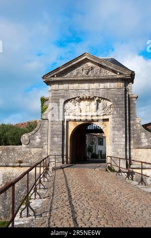 Saint Martin en Re Festung, Campani Gate, Saint Martin en Re, Ile de Re, Department Charente Maritime, Frankreich, entworfen und gebaut von Stockfoto