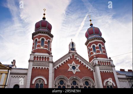 Große Synagoge, Plzen, Pilsen, Stadtviertel Pilsen, Böhmen, Tschechische Republik Stockfoto