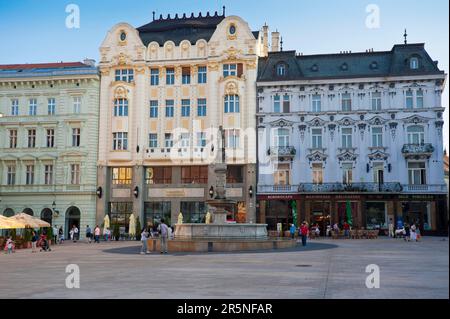 Hlavna Square, Bratislava, Slowakei, Pressburg Stockfoto