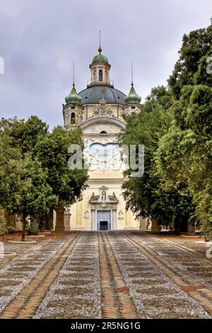 Santuario Madonna della Costa Sanctuary, San Remo, italienische Riviera, Provinz Imperia, Ligurien, Heiligtum, Italien Stockfoto