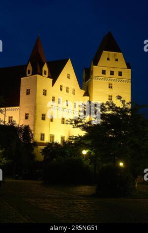 Neues Schloss, Donau, Ingolstadt, Oberbayern, Bayern, Deutschland Stockfoto