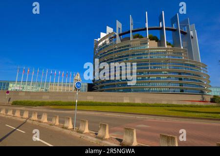 Straßburg, Gebäude des Europäischen Parlaments, UNESCO-Weltkulturerbe, Elsass, Bas Rhin, Frankreich Stockfoto