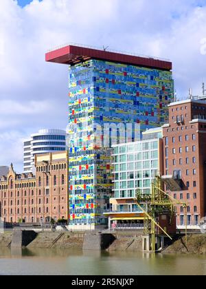 View of the Media Harbour, Duesseldorf, Germany Stock Photo